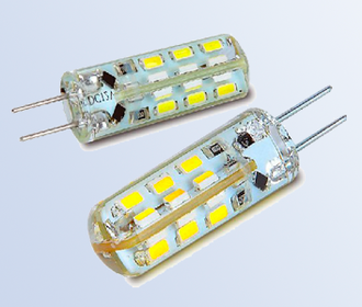 Светодиодная лампа G4 5W 12V капсульная в силиконе