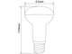 Лампа светодиодная Рефлектор LB-463 22LED(11W) 230V E27 R63